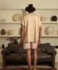 LAZYYY Cream Patch Supima T-Shirt