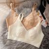 Women Breathable Seamless Wireless Comfortable Bra For Large Bust Thin Summer