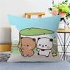 Cartoon Bubu and Dudu Pillow Anime Pillow Sofa Bed Head Pillow Cover Cushion Cover 45x45 cm Fashion