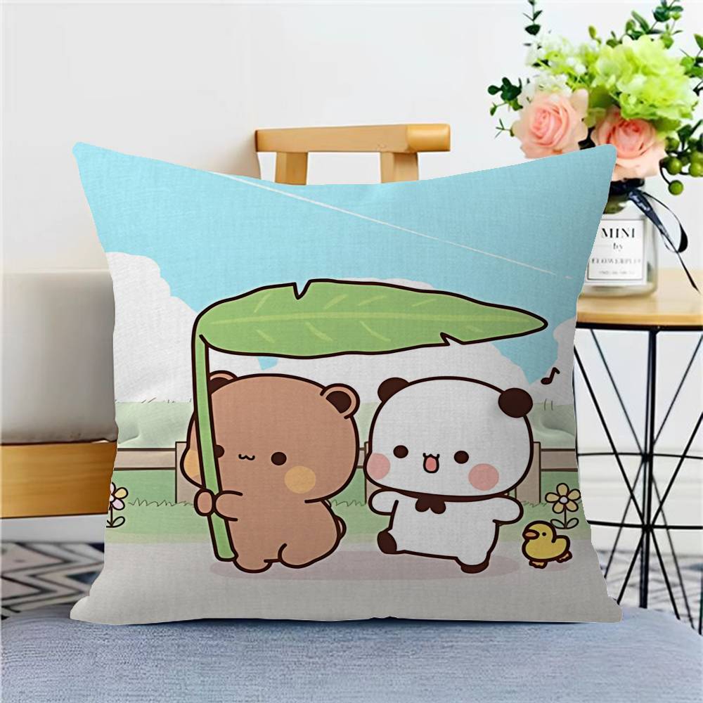 Cartoon Bubu and Dudu Pillow Anime Pillow Sofa Bed Head Pillow Cover Cushion Cover 45x45 cm Fashion