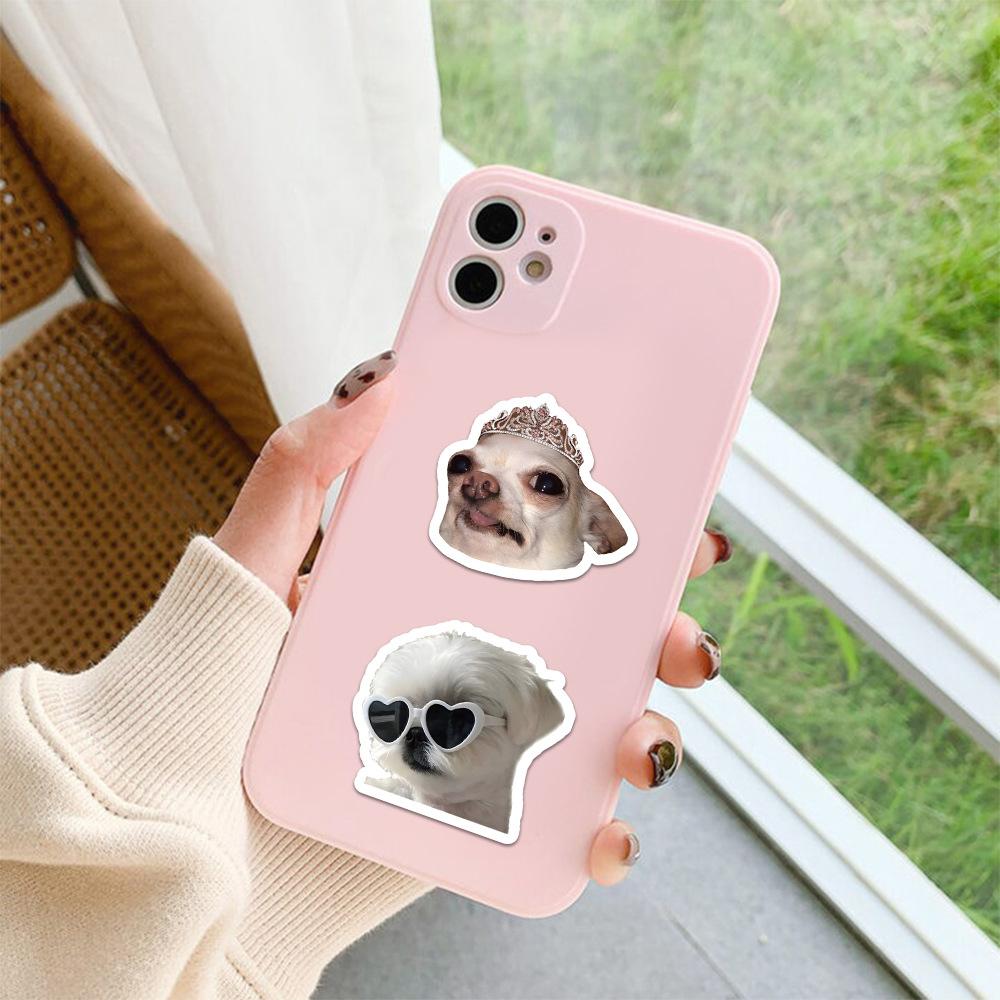 10/30/60pcs Kawaii Cartoon Dog Meme Stickers Funny Creative Graffiti Sticker DIY Laptop Phone Water Bottle Decals Decoration Toy
