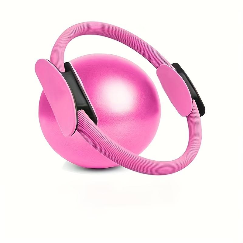 Set di 2 Set Pilates e Yoga - Cerchio Fitness in EVA e PVC e Palla Yoga Spessa 25 cm per Stretching Corporeo ed Esercizio
