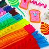 100/200/400pcs Colorful Soft Flexible Fabric Pipe Cleaners - Multipurpose DIY Craft Supplies for Creative Fun & Handmade JXB