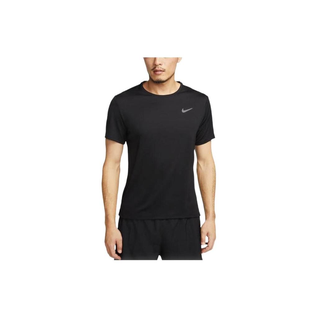Nike Solid Color Logo T-Shirt Men Tops Black DV9316-010