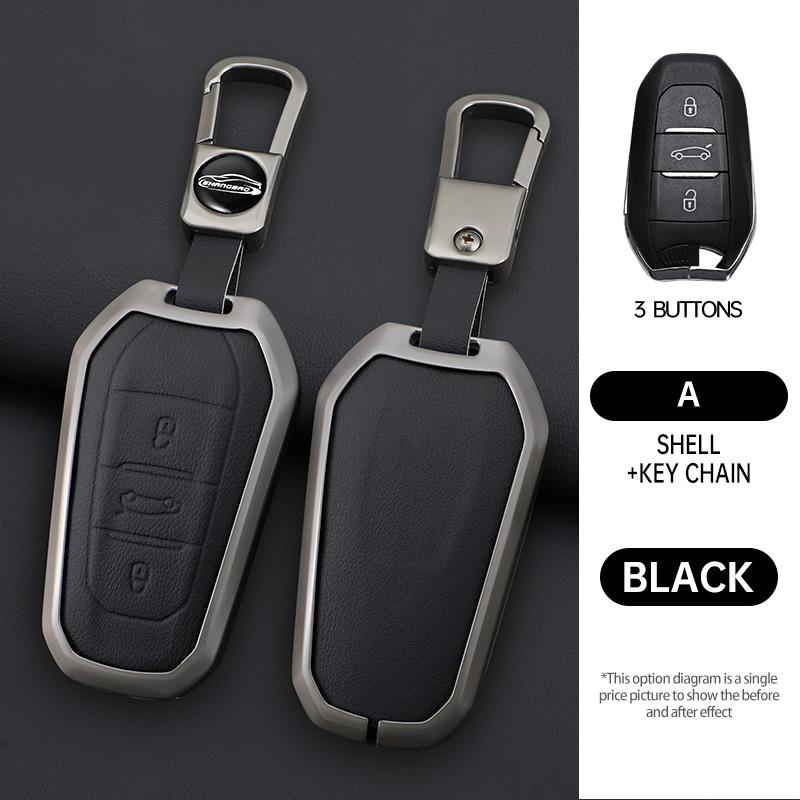 

Zinc Alloy Car Key Case Cover Shell For Ds Ds7 Ds5 Ds6 Ds9 New Energy Ds4 Dias Protective Key Chain Bag Keyless Auto Accessories