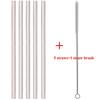 30cm Replacement Straw for Insulation Cup Simple Reusable Long Straws for 30 Oz 40 Oz Tumbler Cup Straws with Cleaning Brush 5