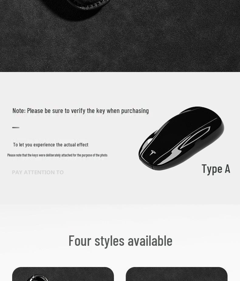 Suede Full Wrap Key Cover for Tesla Model Y/3/Model X