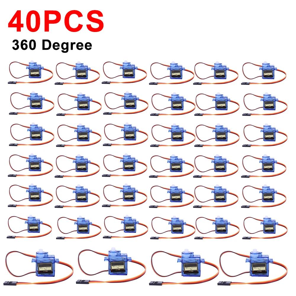 1-100pcs SG90 9G Micro Digital Servo Motor 180/360° Fixed-Wing Micro Gear Servo Motor for Rc Helicopter Toy Airplane Aircraft