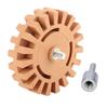 Rubber Eraser Wheel Adhesive Pinstripe Removal Tool for Paint Chrome Windows Metal Finishes Cars