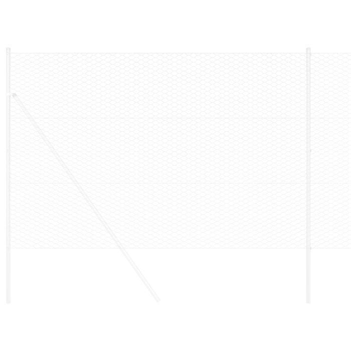 VidaXL Clôture Hexagonale 1.6x100 m Acier Galvanisé 42005771