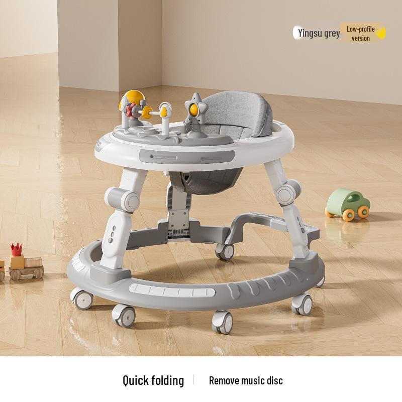 Verstellbarer Lauflernwagen und Hochstuhl für Alter 6 Monate bis 3 Jahre - Kippschutz und Beinstellungs-Präventionsmerkmale
