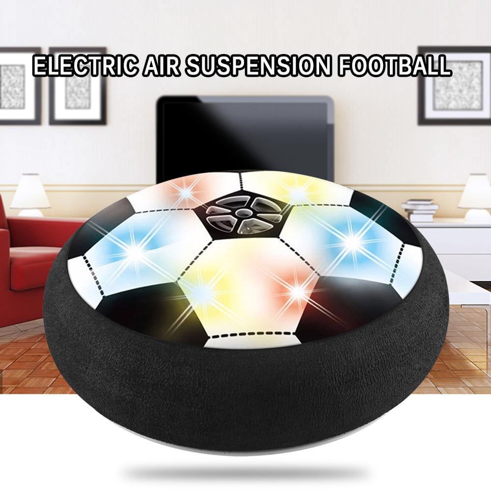Air Soccer Power Disk Indoor Game Air Cushion Hover Football Toys Baby Light Led