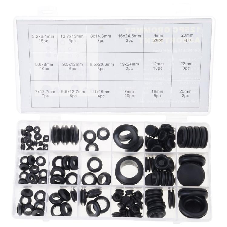 

125Pcs Rubber Hole Plug Assortment 8 Different Size Cabinet Chair Hole Covers Soft Sealing Hole Caps Dust Plugs 1