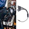 1 In 3/4/5/6 Out 3.5mm AUX Cord Male To Female Stereo AUX Converters Wire Splitter Cable 4-Section for Headphones
