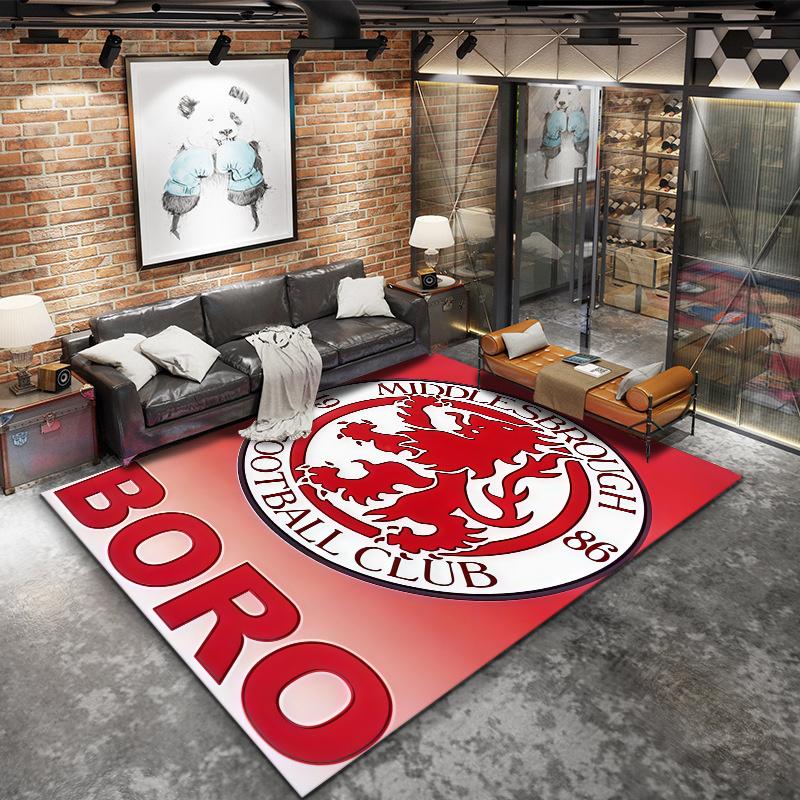 Middlesbrough Carpet Rug for Living Room Bedroom Home Sofa Decoration,Kids play Nonslip Floor Mat