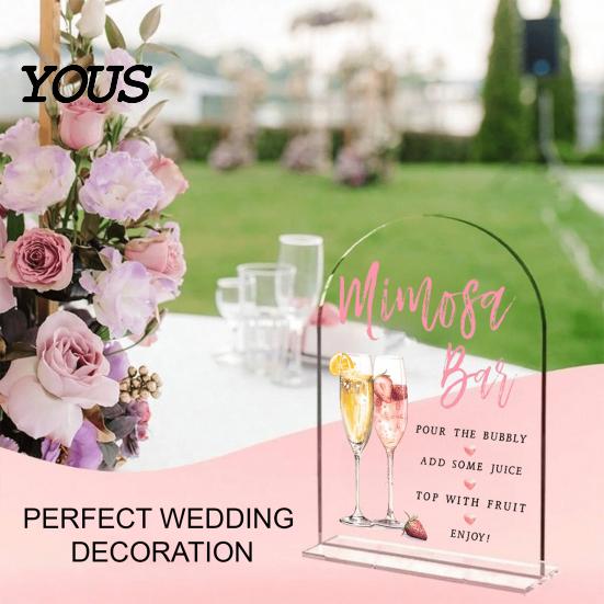 Table Number Plates Arch Wedding Numbers, 1-10 Place Cards with Stands, Holders Clear Acrylic Signs for Receptions, Parties, Anniversaries,