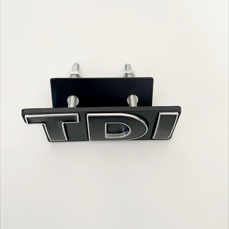 EPYFH1 3D Metal Logo TDI Emblem Car Front Grill Badge Rear Trunk Sticker For VW Golf 4 6 7 MK6 Polo Jetta Passat Accessories