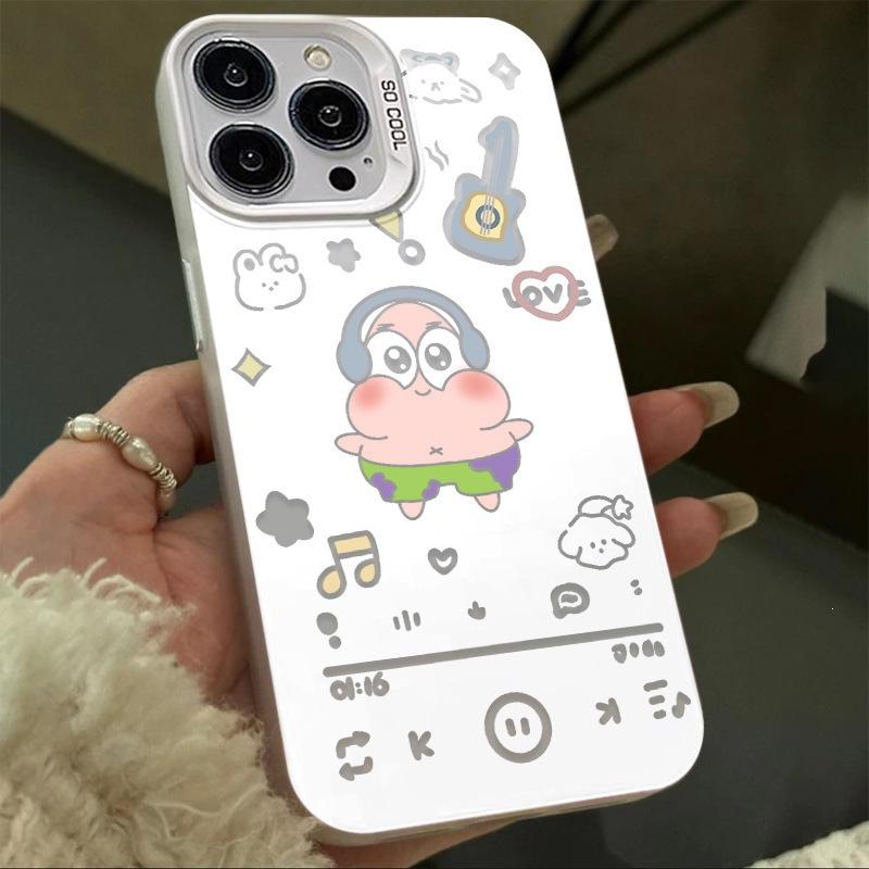 Applicable iPhone16 Pro mobile phone case Apple 15promax premium cartoon 14 SpongeBob SquarePants couple Huawei