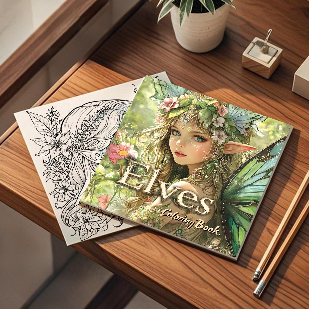 Floral Fantasy Colouring Books for Teens Adults Creative DIY Gift Color Book