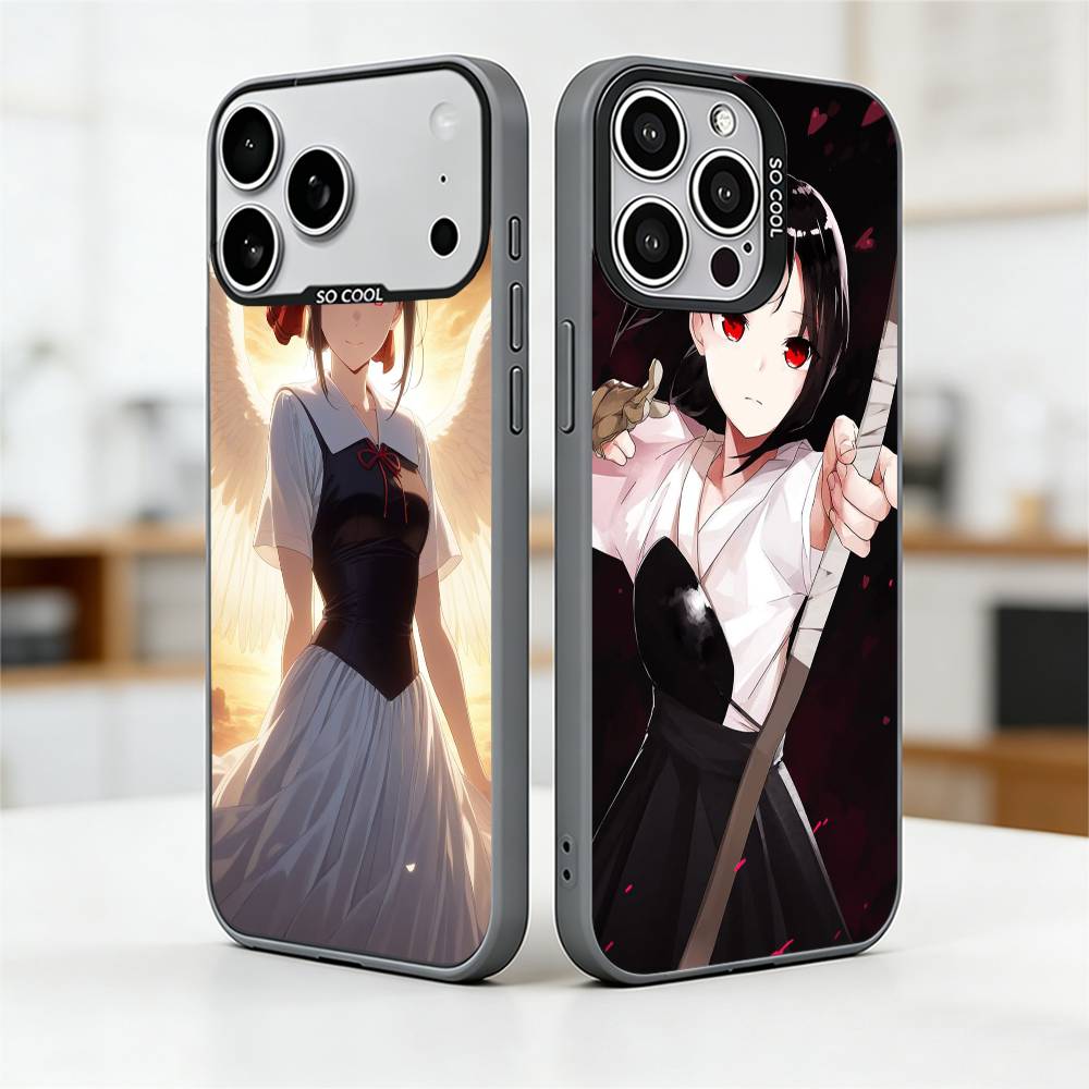 Kaguya Shinomiya Phone Case For iPhone 17,16,15,14,13,12,11 Plus,Pro Max,XS,Colorful Silver Black Cover