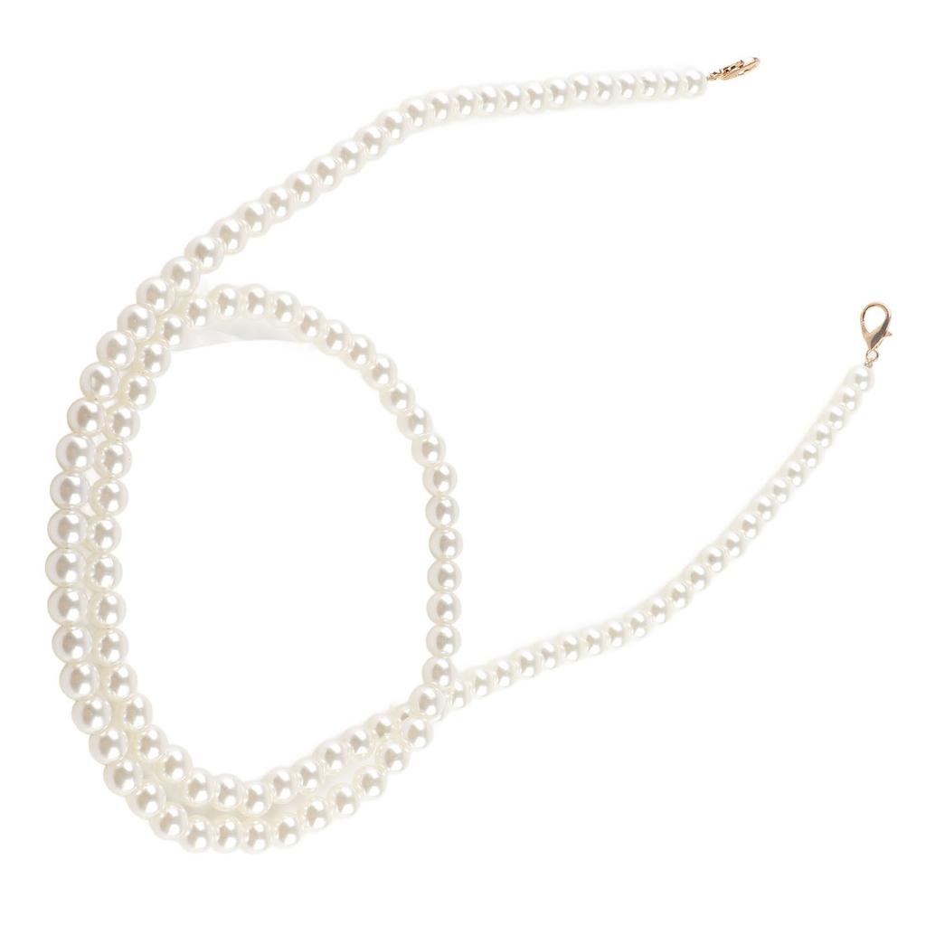 110cm Artificial Pearl Handle Strap Pearl Chain Replacement Pearl Beads Bag Chain for Purses Handbags Wallets Big and