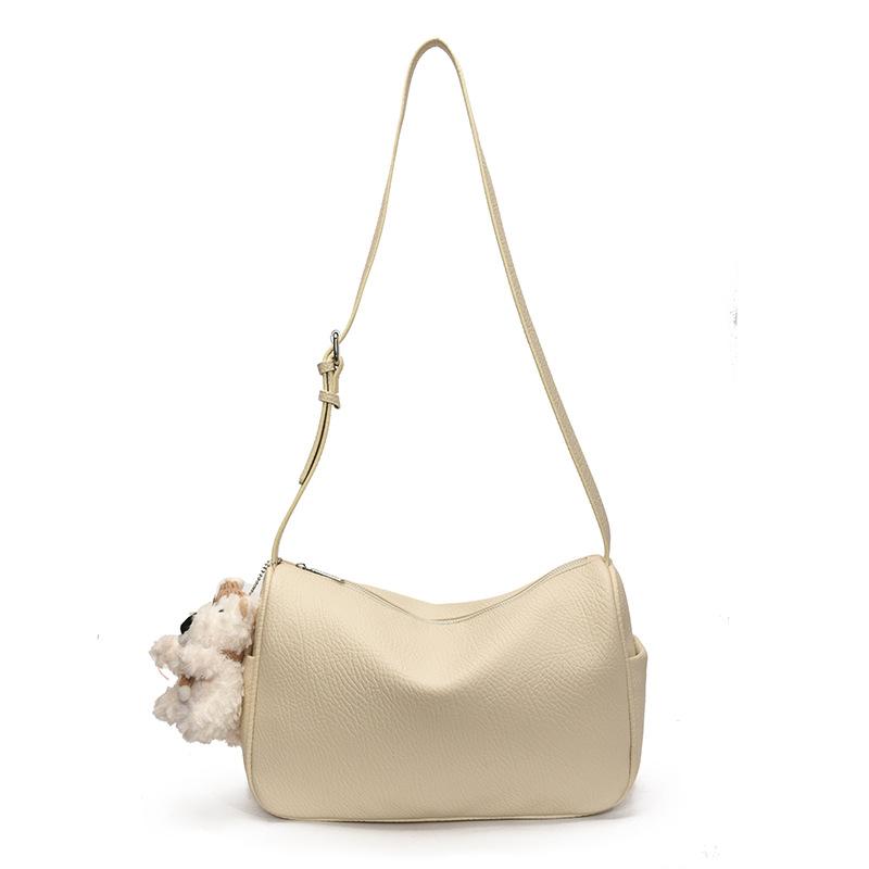 2025 retro bag simple solid color underarm bag women's casual fresh and fashionable shoulder bag women's bag foreign style small bag