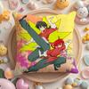 Cartoon R-Ranma1 2 Cushion Cover Short Plush Double-Sided Printing Home Machine Washable In Warm Winter Pillow Case