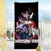 C-Chainsaw Man Anime Movie Reze Arc Towel Sports Quick Dry Travel Camping Gear Sandproof Soft Light Large Beach Towel