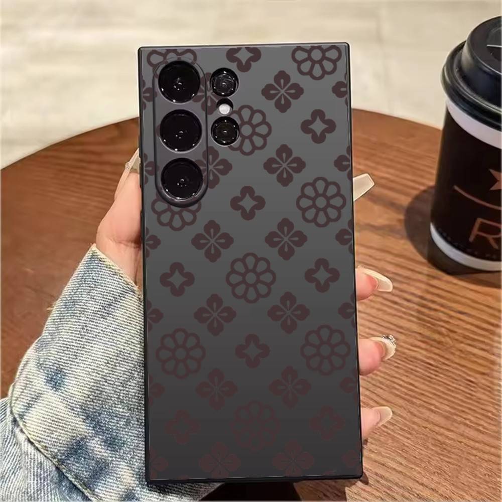 Luxury Trend Plaid PatternS Phone Case For Samsung S25,S24,S21,S22,S23,S20,Ultra,S26,Plus,Fe,Note,5G Black Cover Samsung S23ULTRA5G