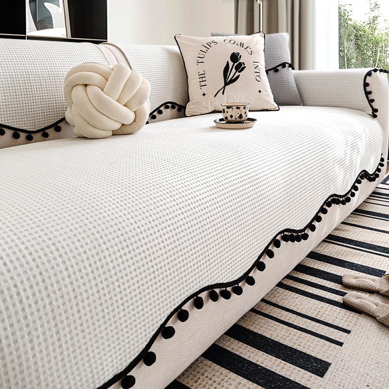 

Массаж Прохладная Подушка для Дивана Doudou Летняя Новая Прохладная Ледяной Шелк Коврик для Дивана Коврик Фиксированный Нескользящий Чехол Полотенце 90*120cm