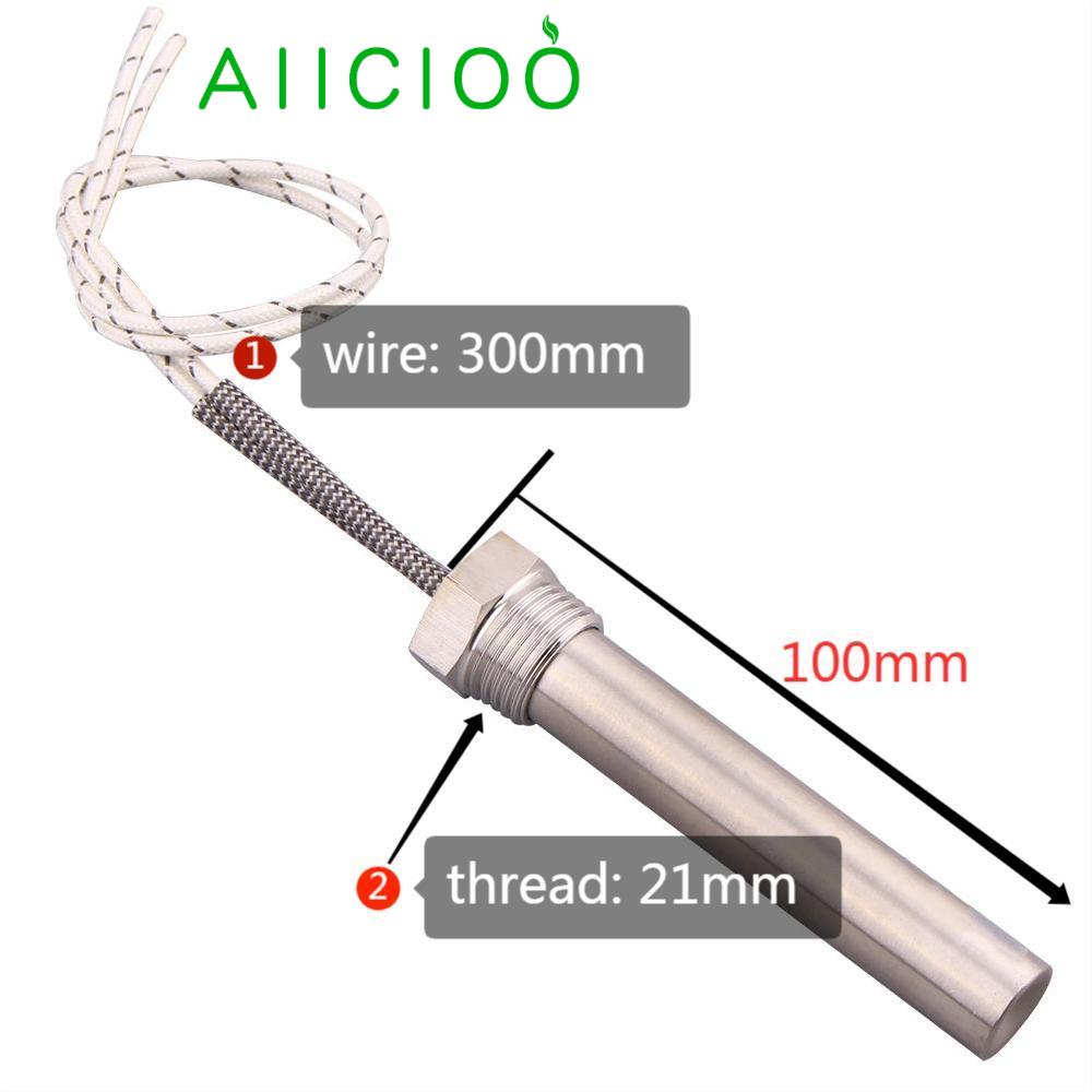 1/2 Thread 220v Cartridge Heating Element DN15 (21mm) SUS304 Immersion Electric Heater for Water 300w/500w/1000w/1500w/2000w 220v