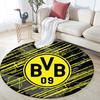 Borussia Dortmund2,Runder Teppich,Teppich für Wohnzimmer Schlafzimmer Sofa Spielzimmer Dekor,Rutschfeste Bodenmatte