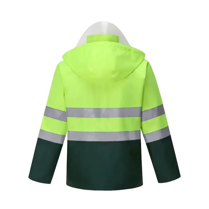 Neues Color-Block Sturmfestes 300D Oxford Outdoor Reflektierendes Regenmantelset