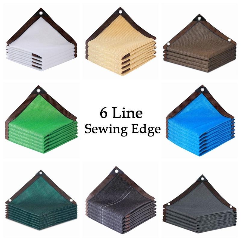 90% Shading Grey Sun Shading Net Garden Plant Sunshade Sail Outdoor Camping Sunshade Cloth Swimming Pool Cover Fence Netting