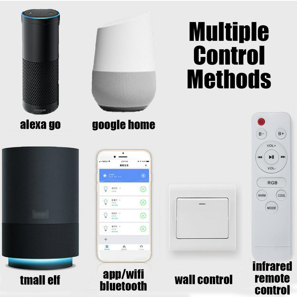 48W 220V Bedroom Smart Ceiling Lamp Home Lighting bluetooth Music Light WiFi APP Intelligent Control Modern RGB LED Ceiling Lights