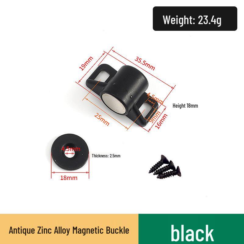 Magnetic Stainless Steel Cabinet Door Bumper & Clip for Wood Furniture