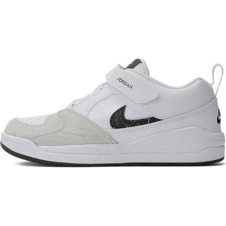 

New Jordan Stadium 90 Cushioning Wear-Resistant Low-Top Children s Basketball Shoes White Gray Children Aged 3-7 Years Old DX4398-112 33.5