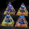 12 Zodiacs Orgone Crystal Pyramid,Amethysts Obsidians Healings Crystals Pyramid Constellations Pyramid for Money Health
