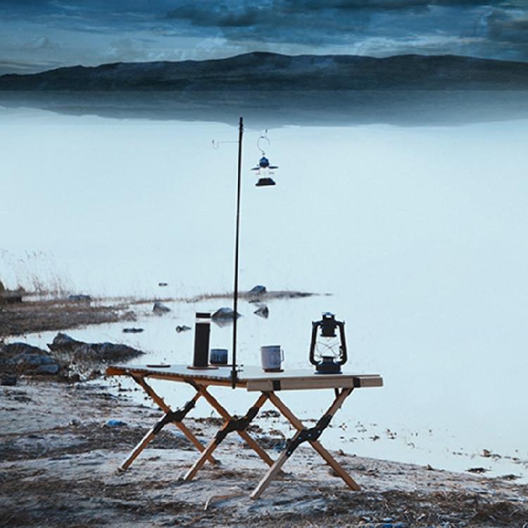 Lantern Stand Adjustable Height Lamp Pole Stick Portable Light Holder for Picnic