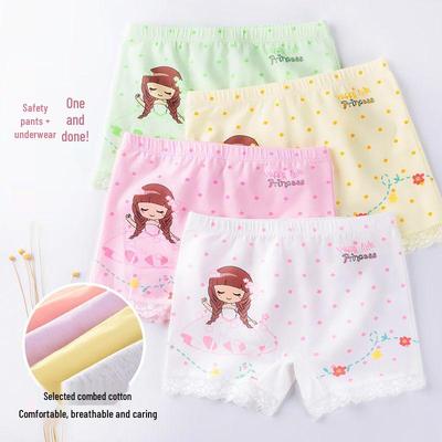 Pantaloncini di Sicurezza in Cotone per Bambine - Strato Base Estivo a Tre Quarti Anti-Esposizione per Bambini Piccoli e Grandi