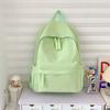 Schoolbag simple solid color schoolbag female Japanese large-capacity backpack junior high school student college student lightweight backpack 