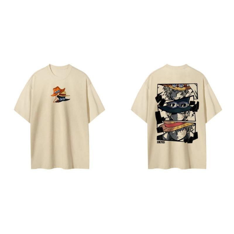 Anime printed short sleeved T-shirt for men and women