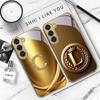 Laurel leaf ring gold For Samsung Galaxy S26 S20 FE S21 S22 S23 Plus S24 Ultra S25Ultra S21+  S22Plus Golden glass phone case