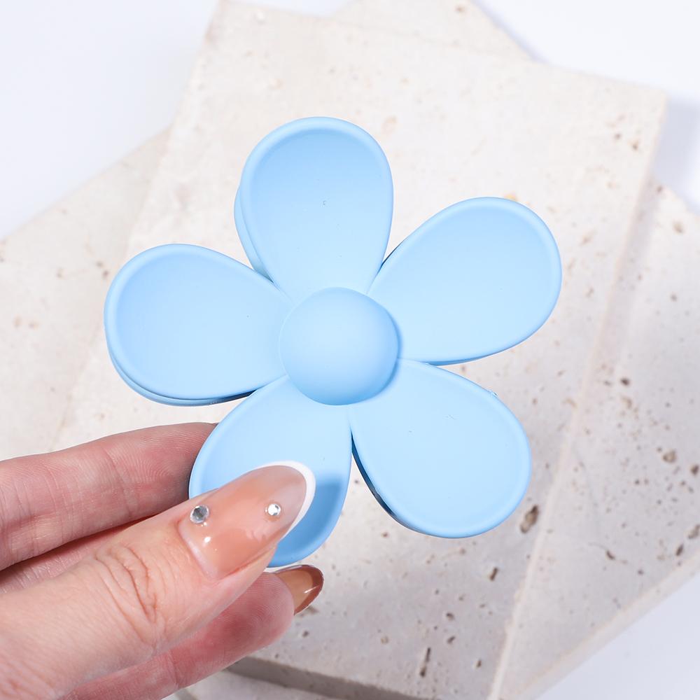 1Pcs Women Solid Color Flower Acrylic Hair Claw for Girls Sweet Pearl Hair Clamps Hair Crab Headband Clips Hair Accessories