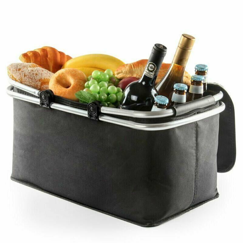 30l Insulated Cooler Picnic Basket For Camping And Outdoor Activities**