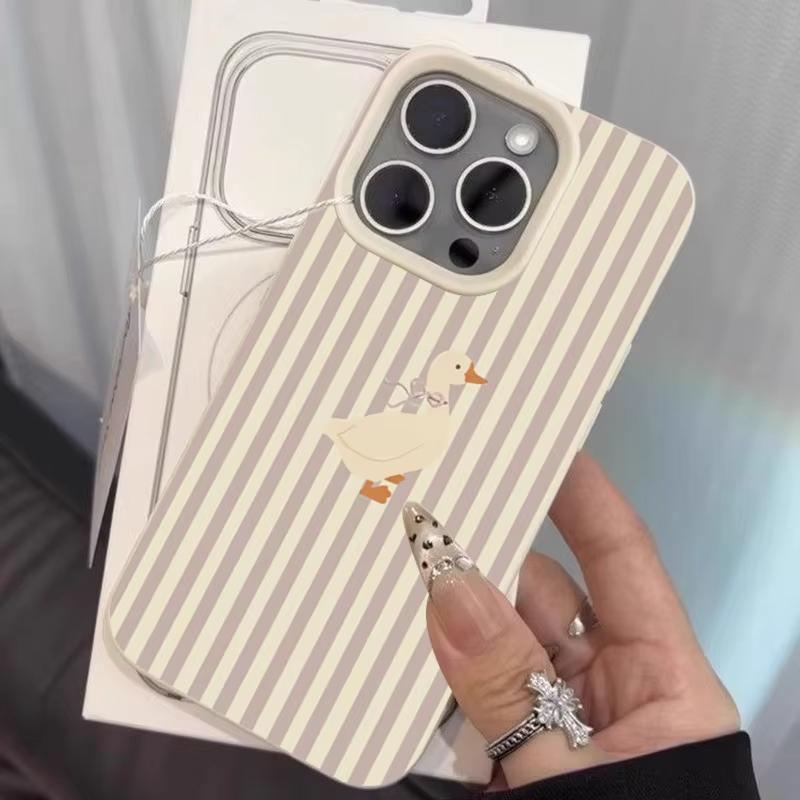 Cute Duck Pattern Phone Case For iPhone 17 Pro Max 17Air Case iPhone 16 15 14 13 12 11 Pro Max 16e X XR XS Shockproof Soft Cover