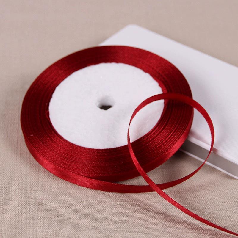 0,6 cm saténová stuha pro DIY mašle, čelenky do vlasů, svatební kytice a balení dárků