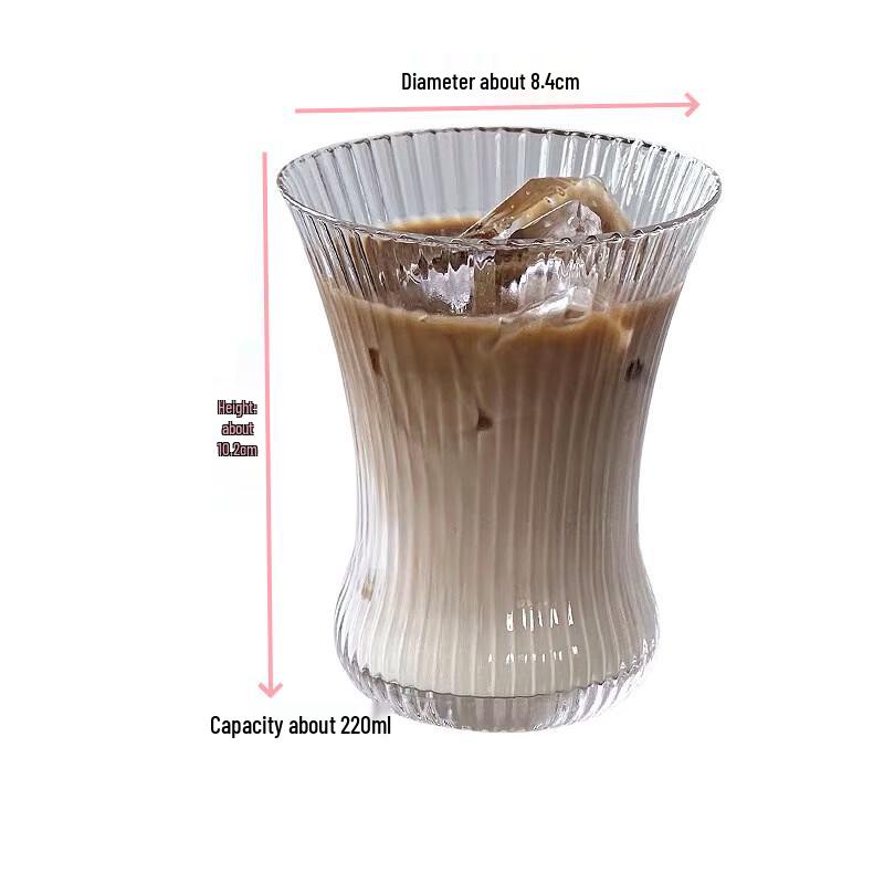 Elegant Waist-Cinching Transparent Glass Tumbler Set