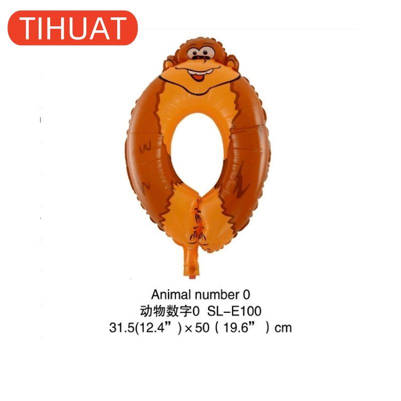 

Cartoon Animal Number Foil Balloons for Kids Party Decoration Birthday Wedding Decor 0