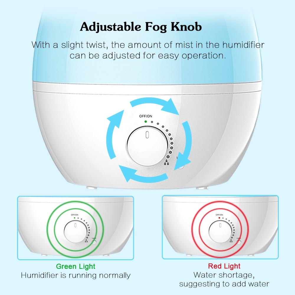 Office 7 Color Change LED Night Light USB Air Purifier Cool Mist Humidifier Aroma Essential Oil Diffuser Ultrasonic